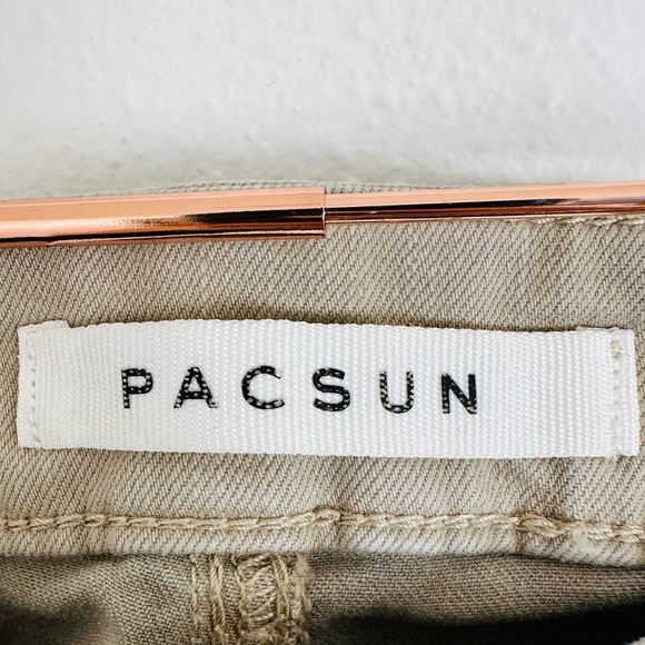 PacSun Khaki Stacked Skinny Denim Jeans - Picture 8 of 8